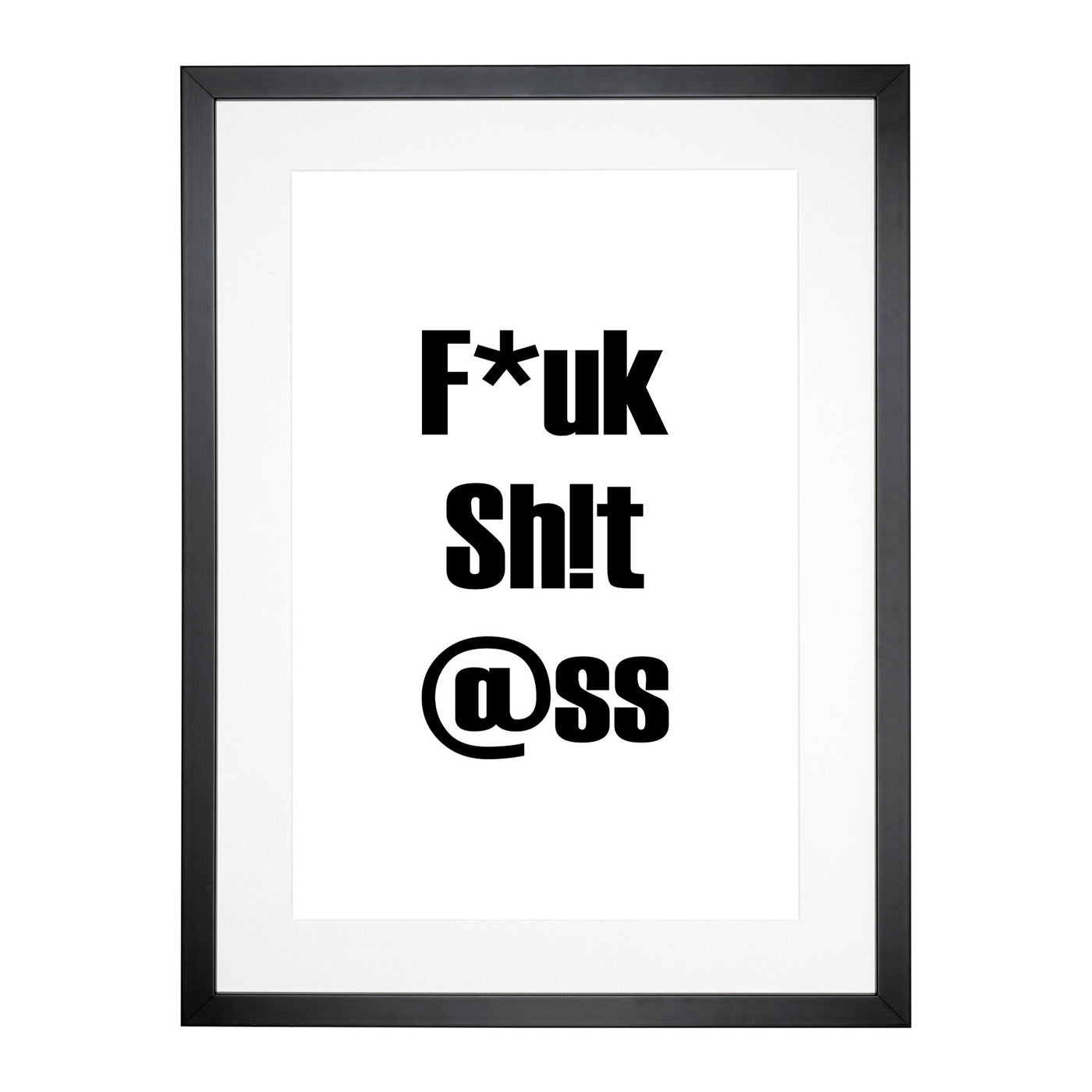 Mind Your Language Typography Framed Print Main Image