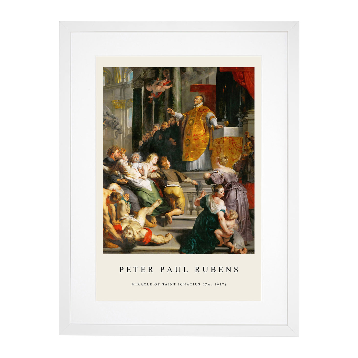 Miracles Print By Peter Paul Rubens