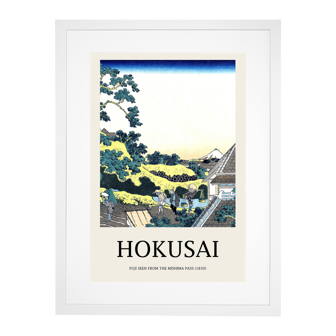 Mishima Pass Print By Katsushika Hokusai