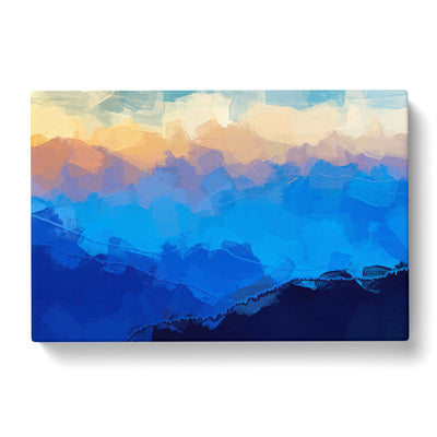 Mist Over The Mountains In Abstract Canvas Print Main Image