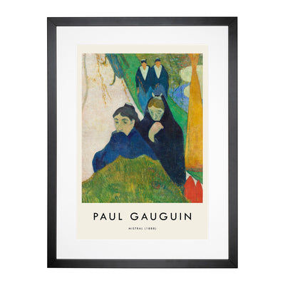 Mistral Print By Paul Gauguin Framed Print Main Image