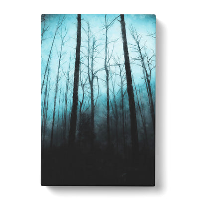 Misty Forest Abstract Painting Canvas Print Main Image