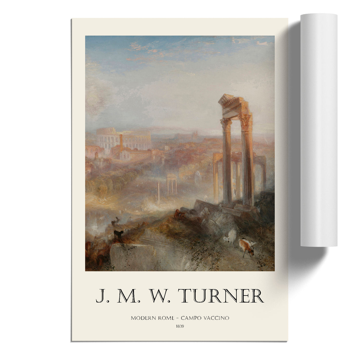 Modern Rome Campo Vaccino Print By Joseph-Mallord William Turner