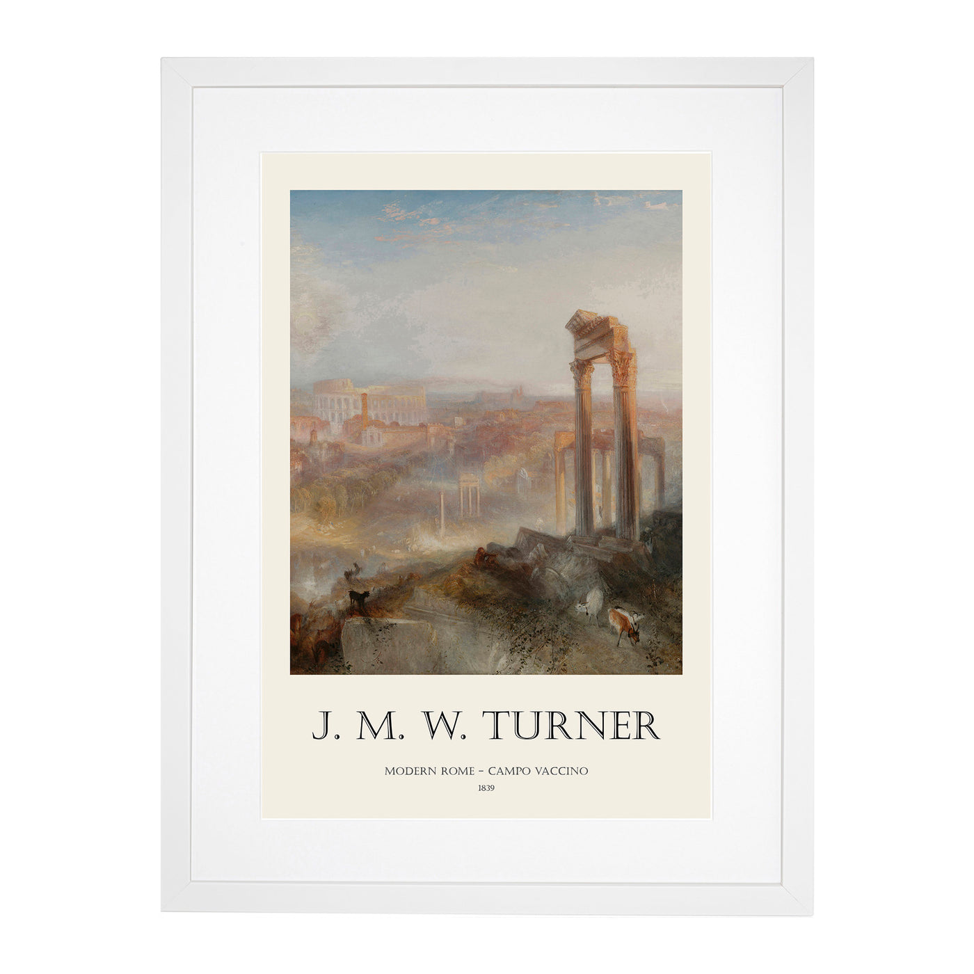 Modern Rome Campo Vaccino Print By Joseph-Mallord William Turner