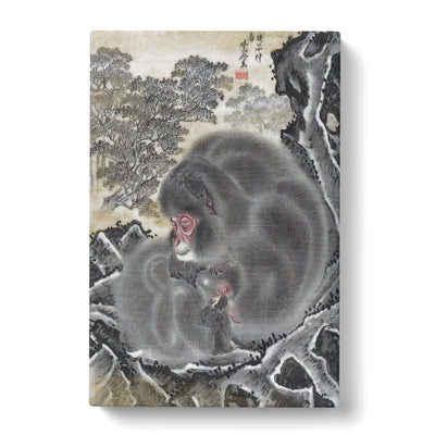 Monkeys By Kawanabe Kyosai Canvas Print Main Image