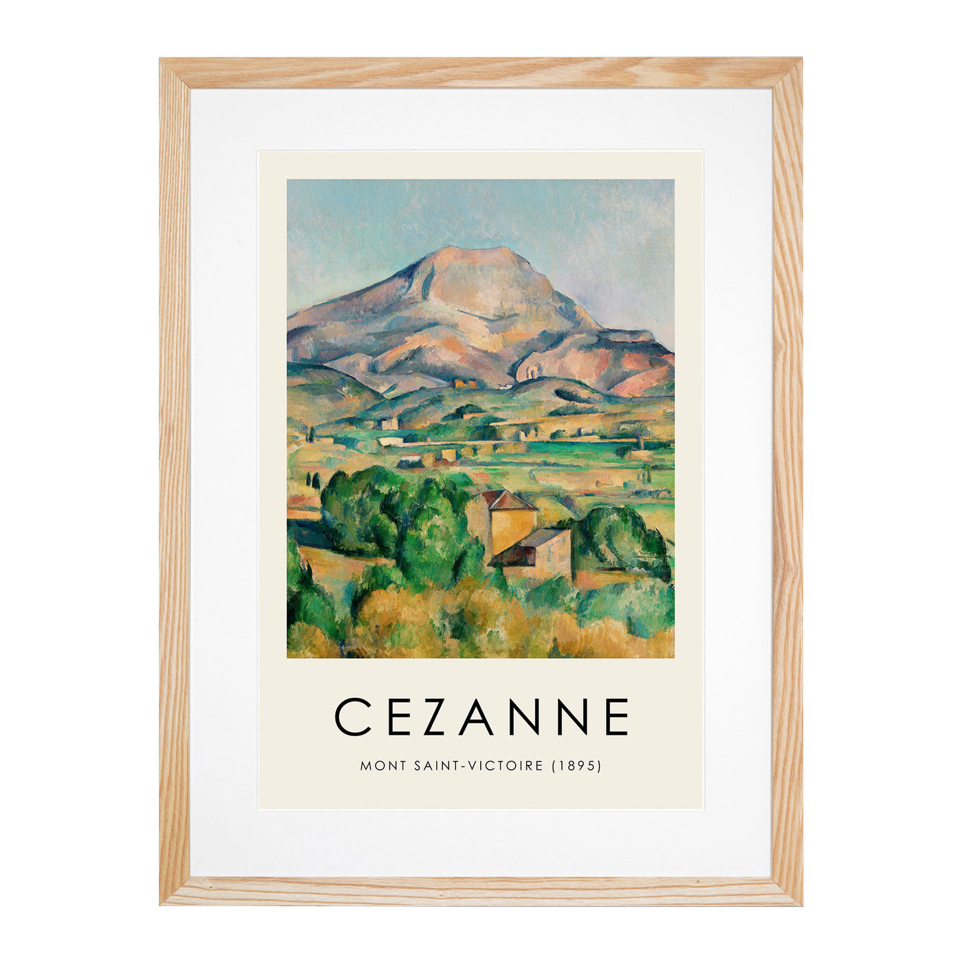 Mont Sainte Victoire Vol.1 Print By Paul Cezanne