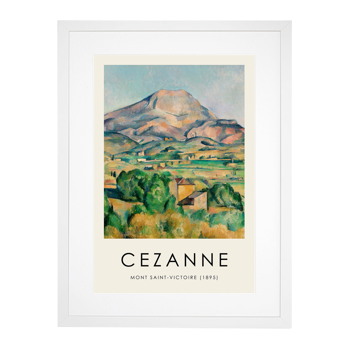 Mont Sainte Victoire Vol.1 Print By Paul Cezanne