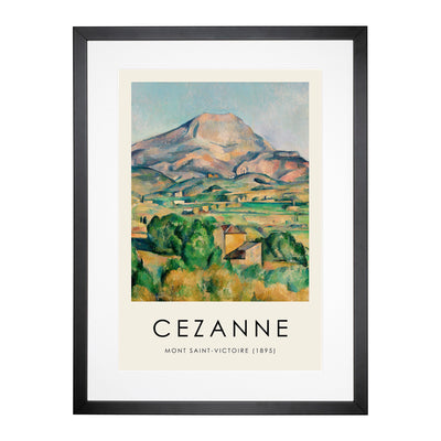 Mont Sainte Victoire Vol.1 Print By Paul Cezanne Framed Print Main Image