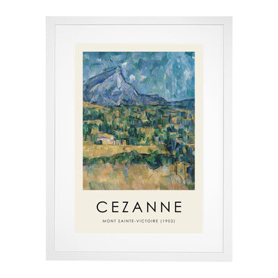 Mont Sainte Victoire Vol.2 Print By Paul Cezanne