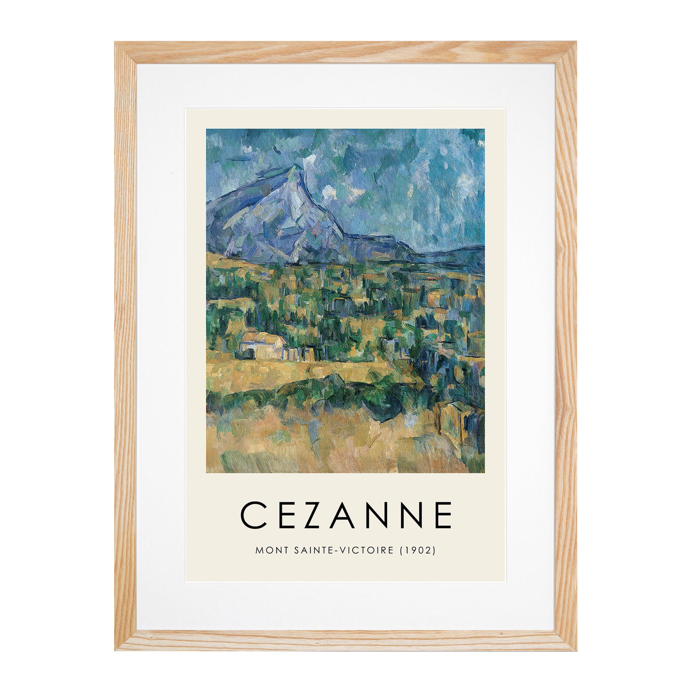 Mont Sainte Victoire Vol.2 Print By Paul Cezanne