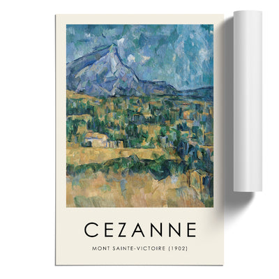 Mont Sainte Victoire Vol.2 Print By Paul Cezanne