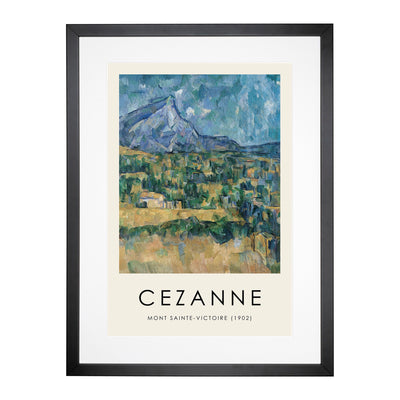 Mont Sainte Victoire Vol.2 Print By Paul Cezanne Framed Print Main Image