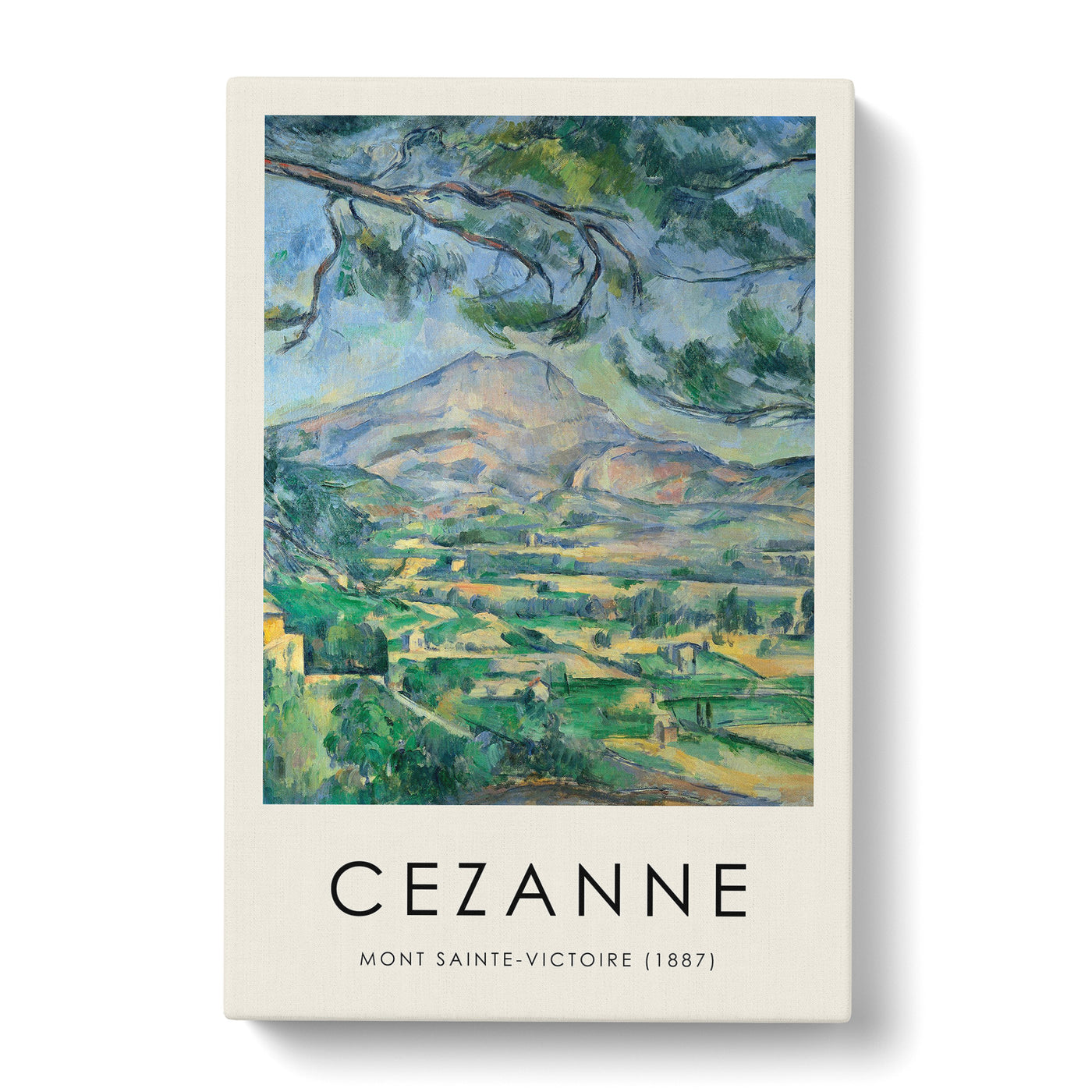 Mont Sainte Victoire Vol.9 Print By Paul Cezanne Canvas Print Main Image