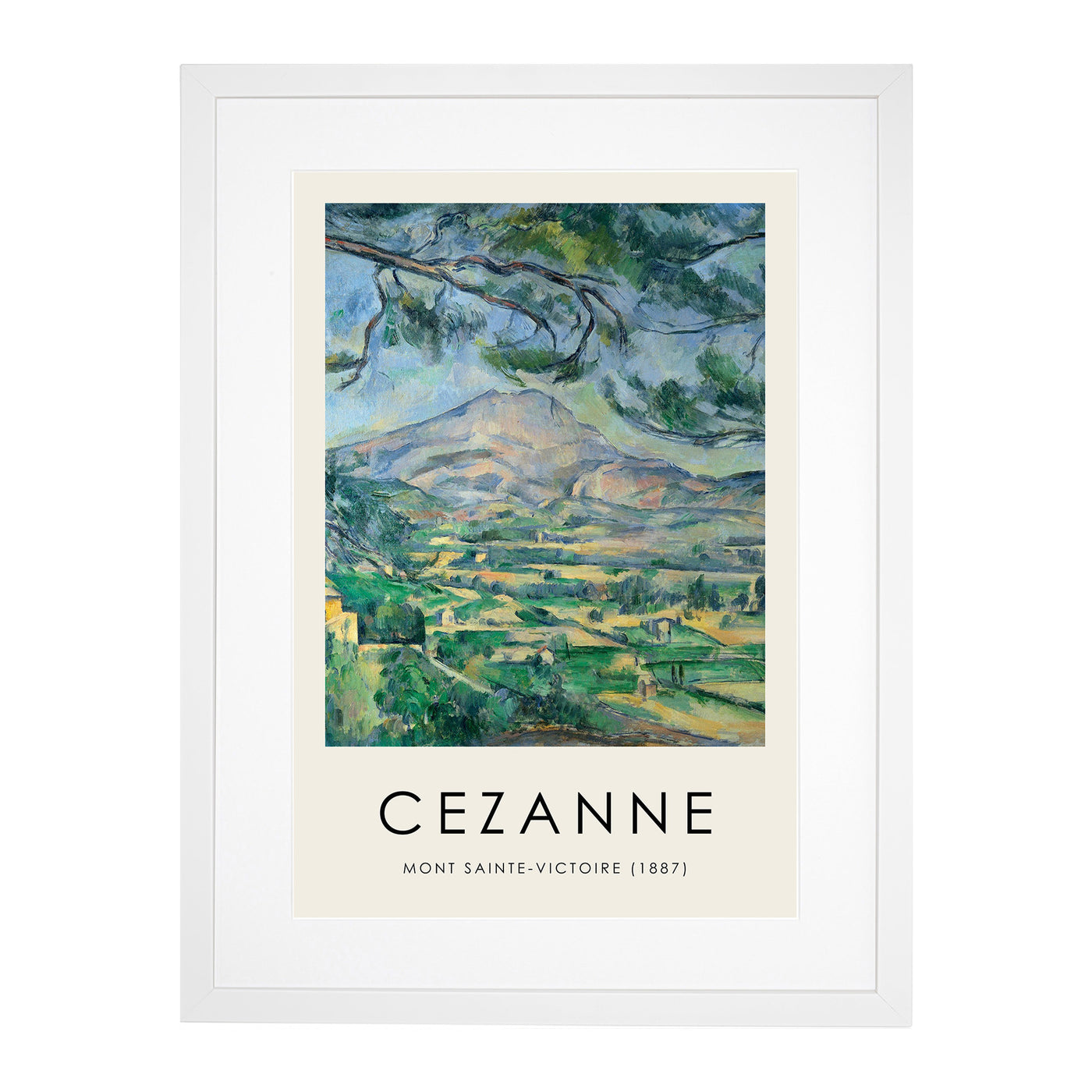 Mont Sainte Victoire Vol.9 Print By Paul Cezanne