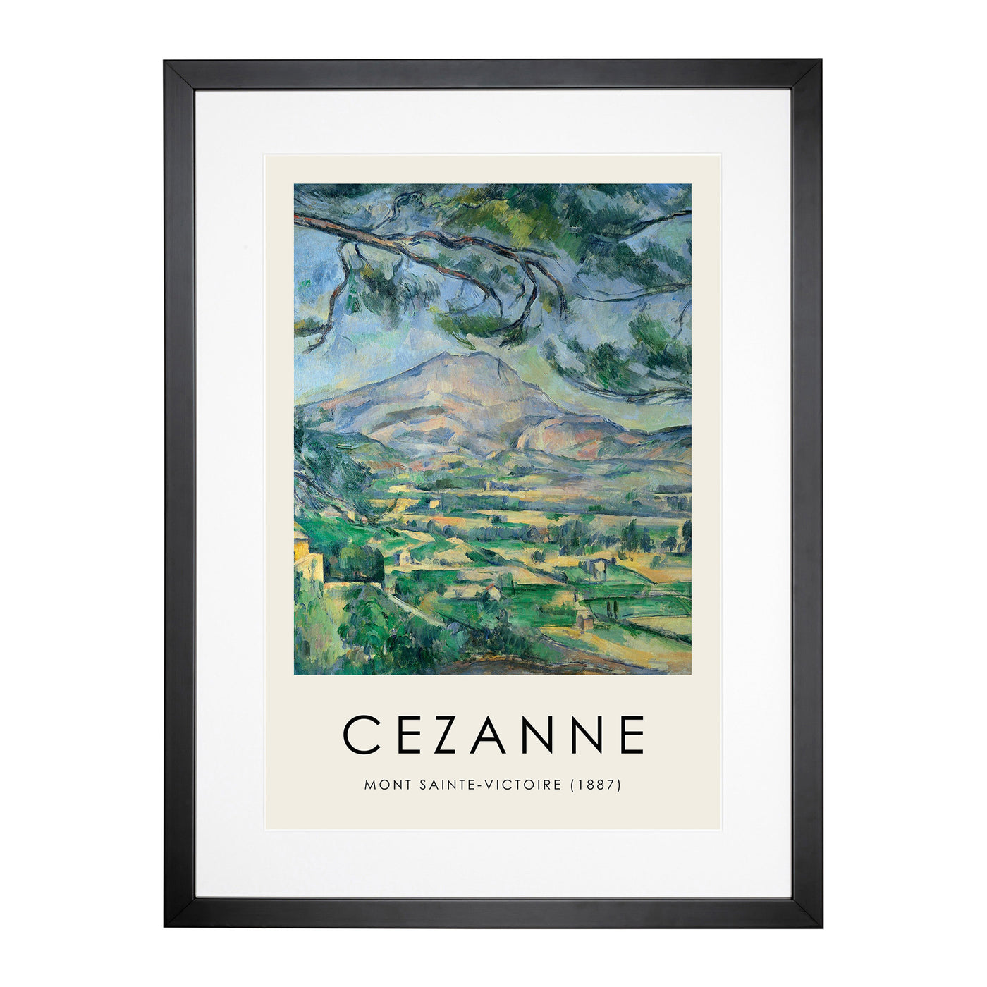 Mont Sainte Victoire Vol.9 Print By Paul Cezanne Framed Print Main Image