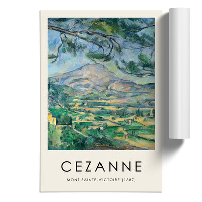 Mont Sainte Victoire Vol.9 Print By Paul Cezanne