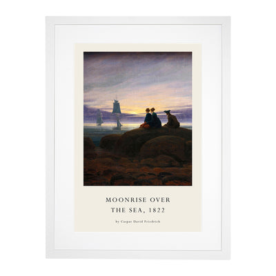 Moonrise Over The Sea Print By Caspar David Friedrich