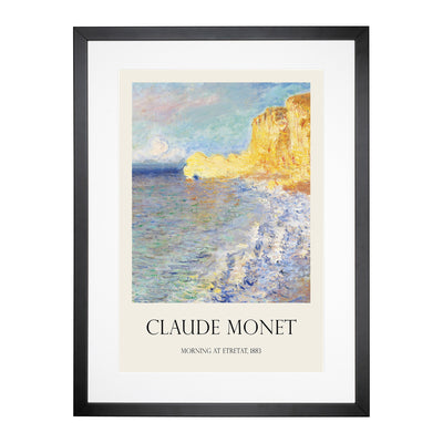 Morning In Etretat Print By Claude Monet Framed Print Main Image