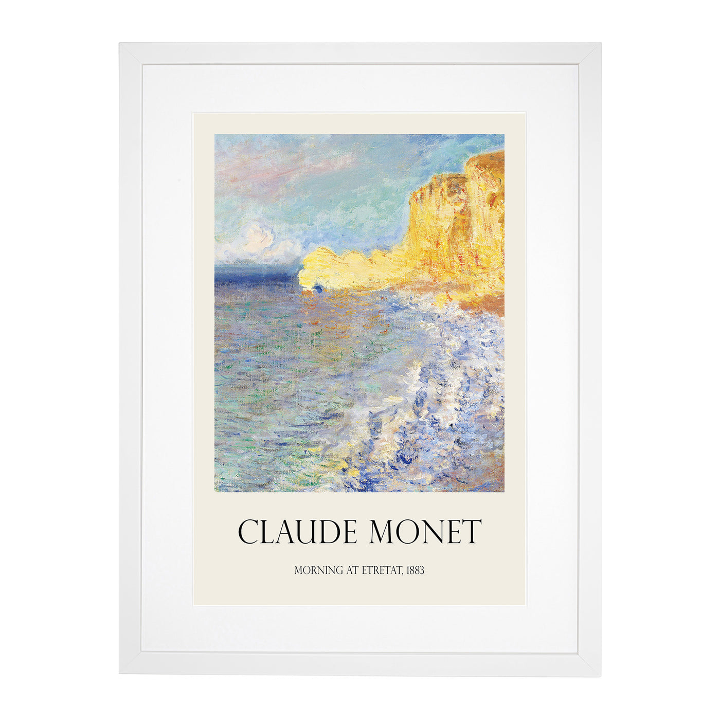 Morning In Etretat Print By Claude Monet