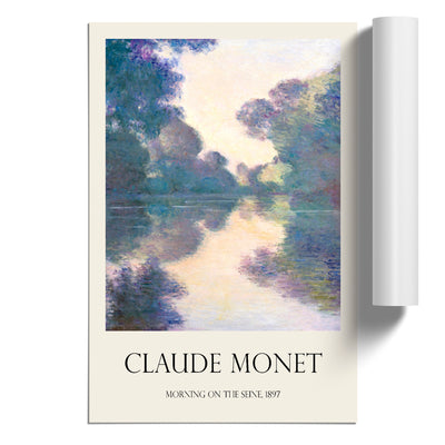 Morning On The Seine Print By Claude Monet