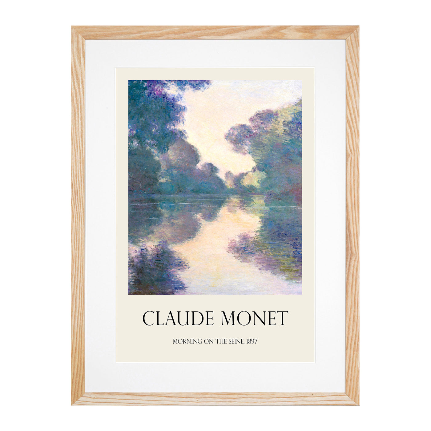 Morning On The Seine Print By Claude Monet