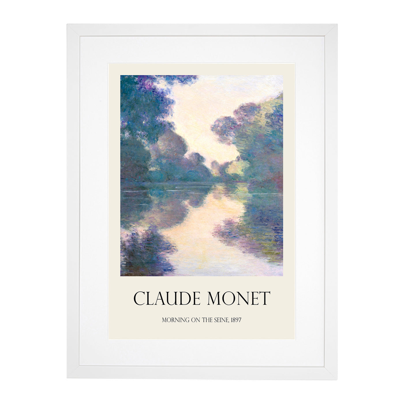 Morning On The Seine Print By Claude Monet