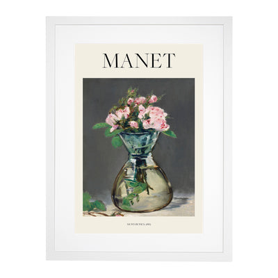 Moss Roses In A Vase Print By Edouard Manet