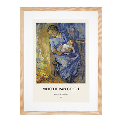 Mother With Child Print By Vincent Van Gogh