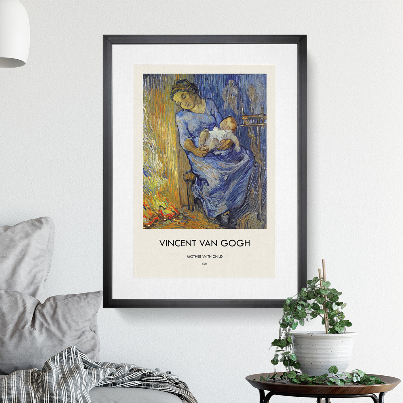 Mother With Child Print By Vincent Van Gogh