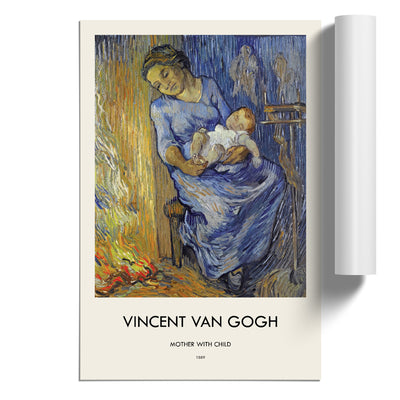 Mother With Child Print By Vincent Van Gogh