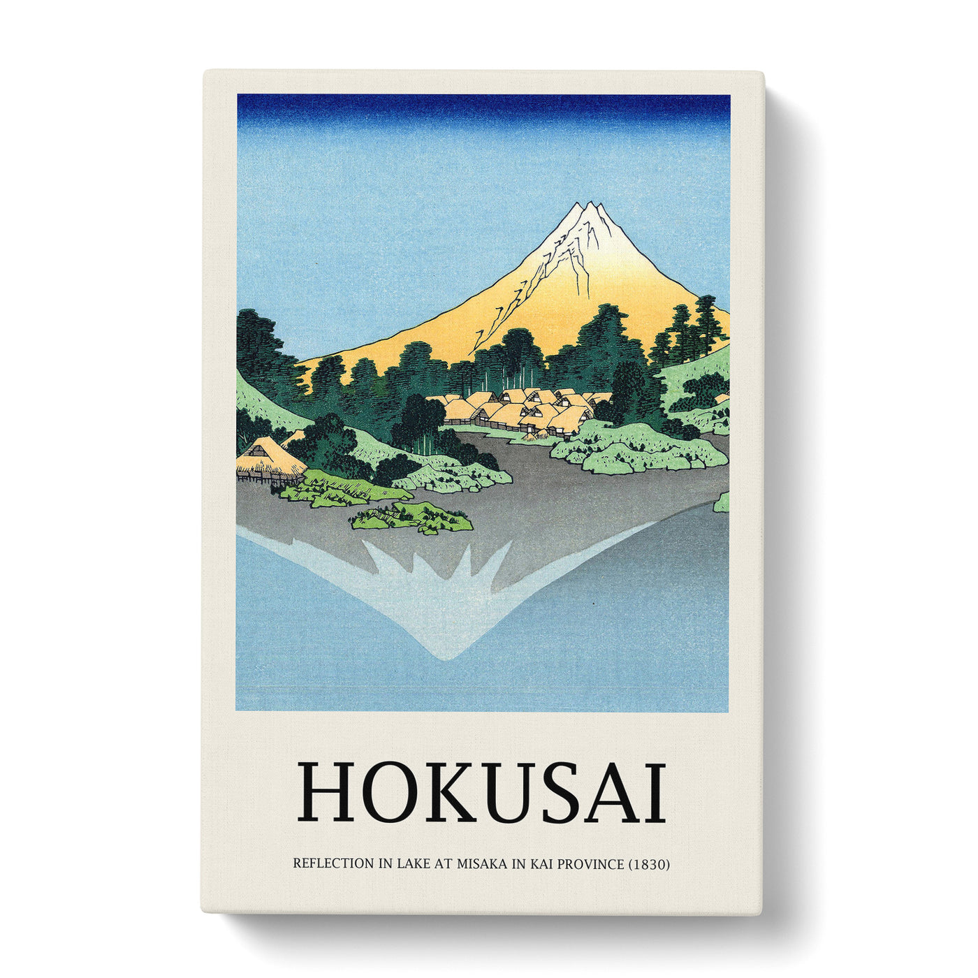 Mount Fuji Reflection Print By Katsushika Hokusai Canvas Print Main Image