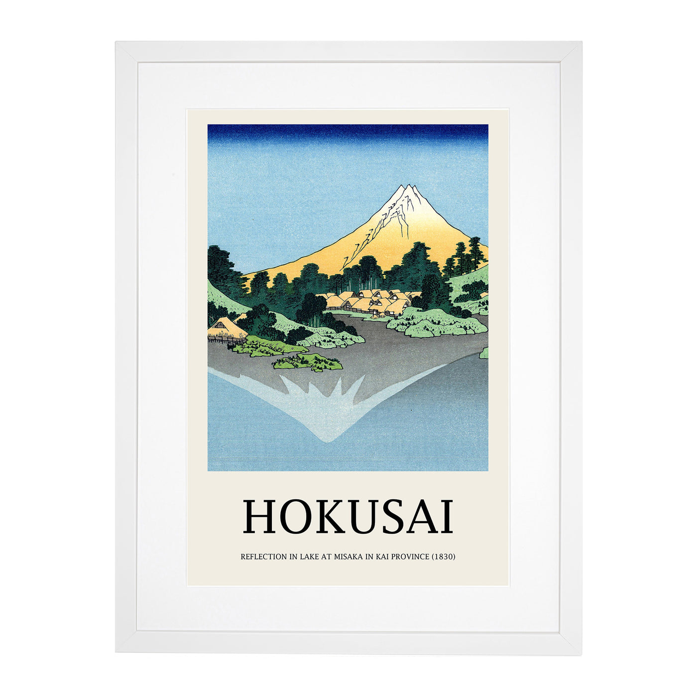 Mount Fuji Reflection Print By Katsushika Hokusai