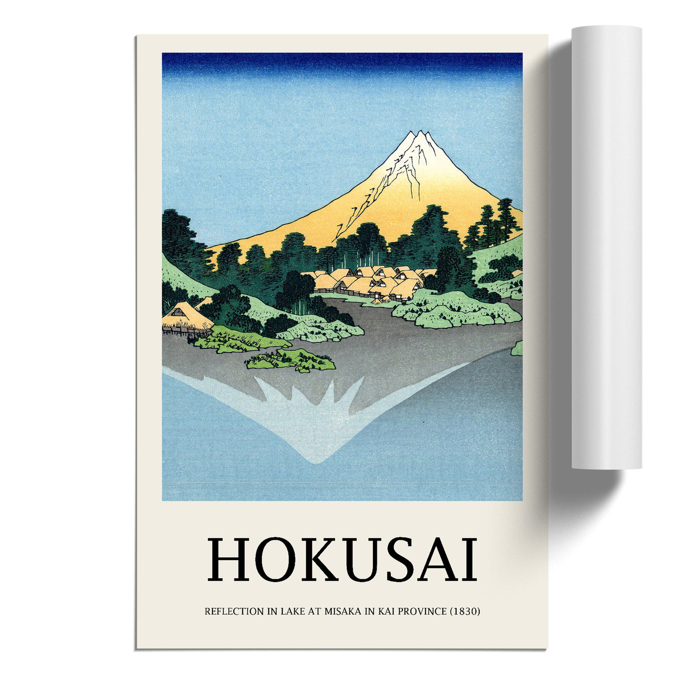 Mount Fuji Reflection Print By Katsushika Hokusai