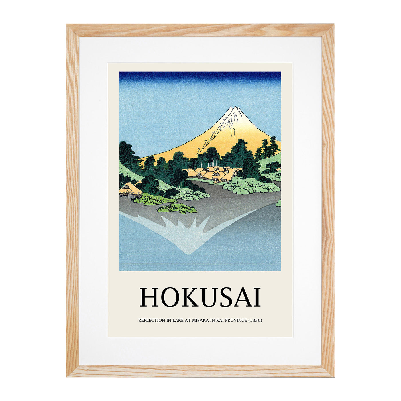 Mount Fuji Reflection Print By Katsushika Hokusai