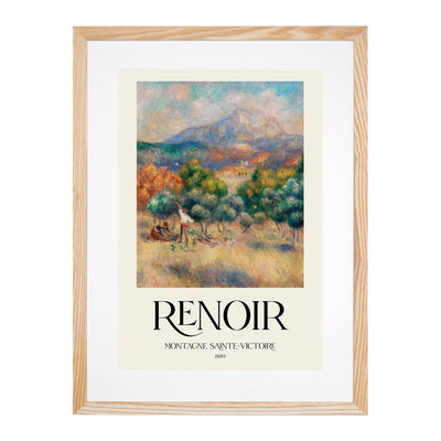 Mount Of Sainte Victoire Print By Pierre-Auguste Renoir