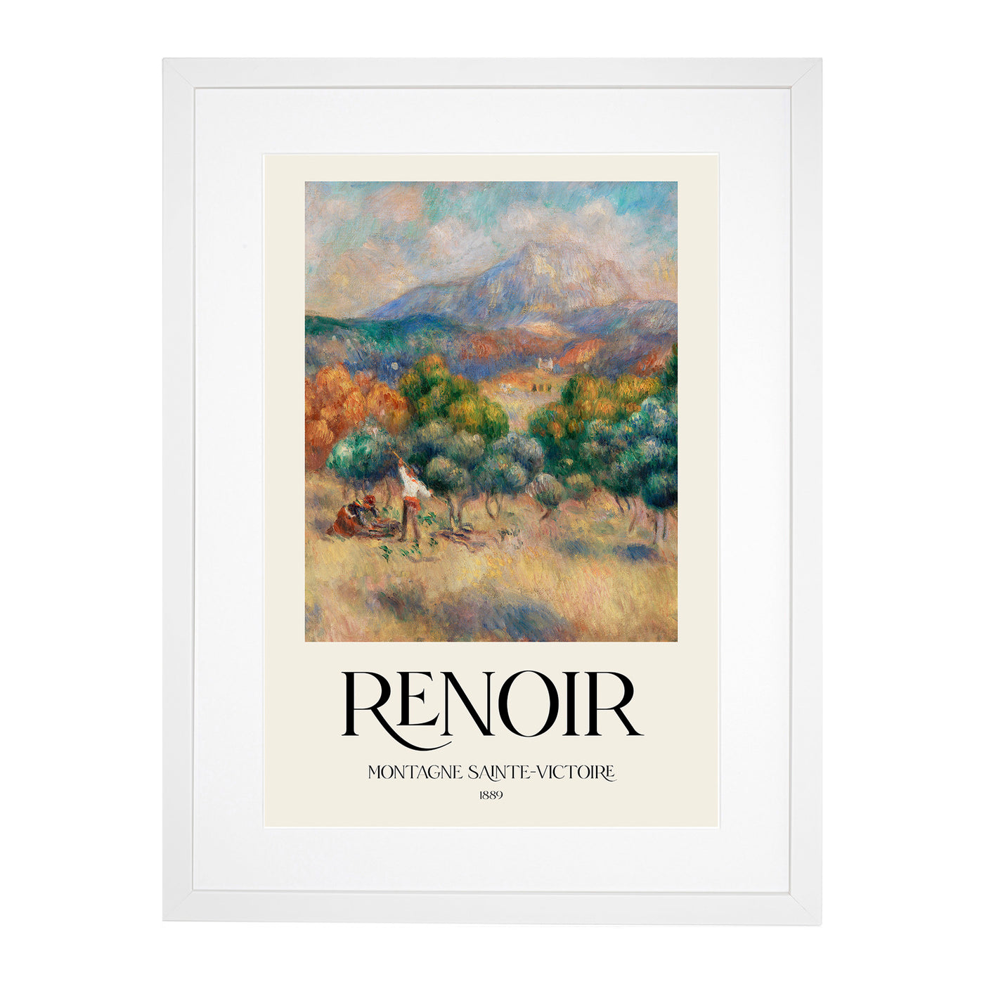 Mount Of Sainte Victoire Print By Pierre-Auguste Renoir