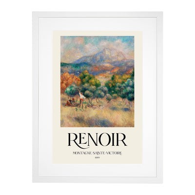 Mount Of Sainte Victoire Print By Pierre-Auguste Renoir