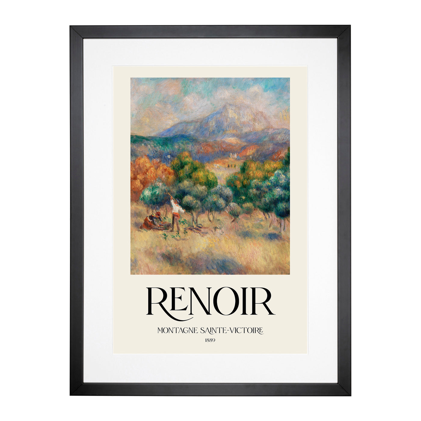 Mount Of Sainte Victoire Print By Pierre-Auguste Renoir Framed Print Main Image