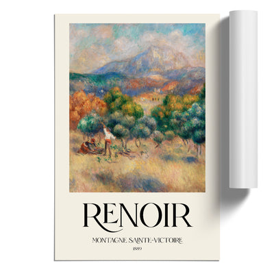 Mount Of Sainte Victoire Print By Pierre-Auguste Renoir