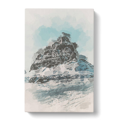Mountain Summit In Italy In Abstract Canvas Print Main Image