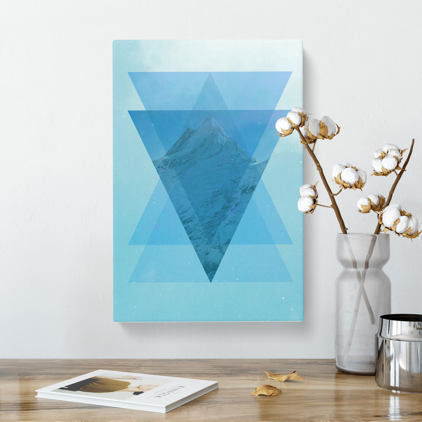 Mountain Triangles Blue