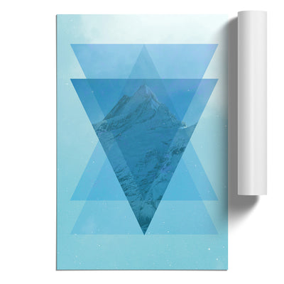 Mountain Triangles Blue