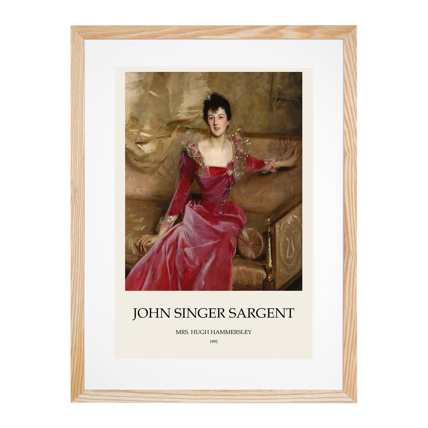 Mrs. Hugh Hammersley Print By John Singer Sargent