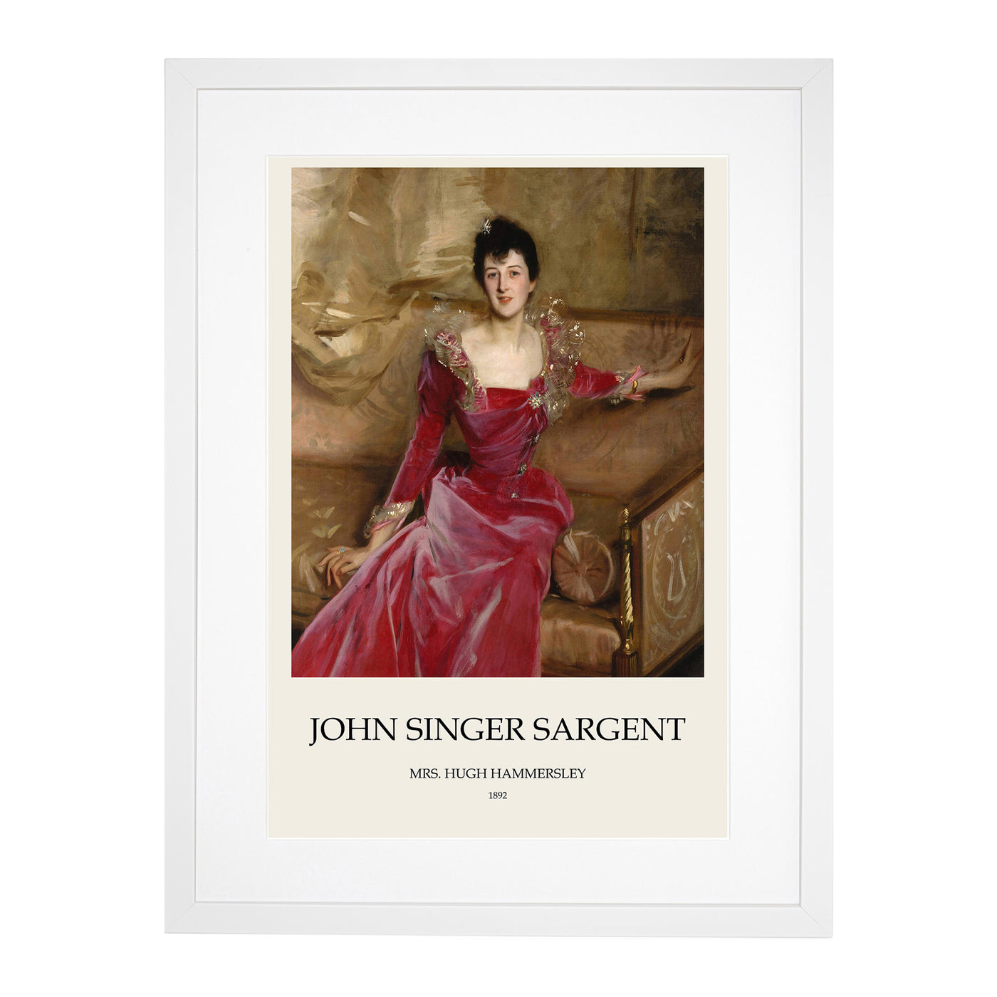 Mrs. Hugh Hammersley Print By John Singer Sargent