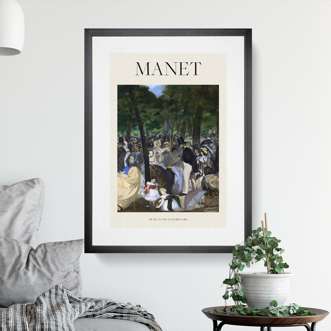 Music In The Tuileries Gardens Print By Edouard Manet