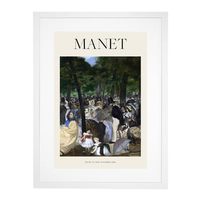 Music In The Tuileries Gardens Print By Edouard Manet