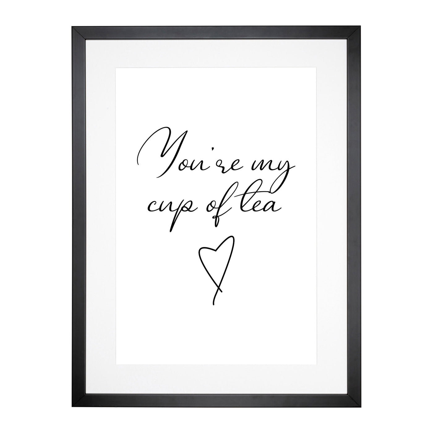 My Cup Of Tea Typography Framed Print Main Image