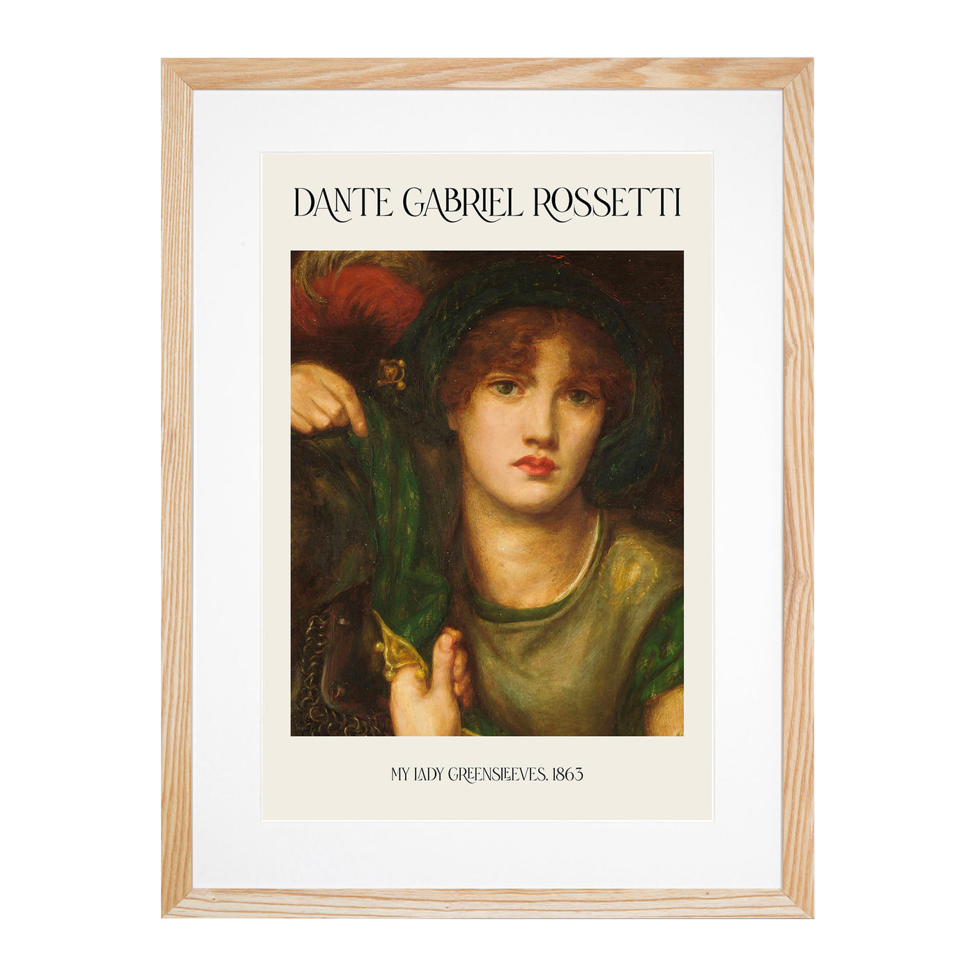 My Lady Greensleeves Print By Dante Gabriel Rossetti