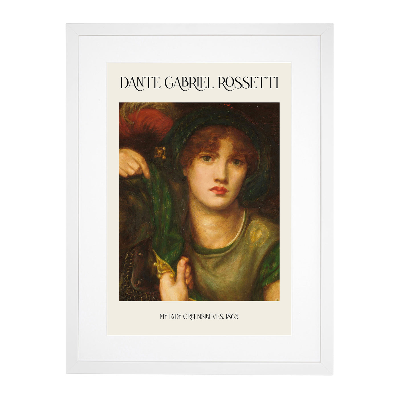 My Lady Greensleeves Print By Dante Gabriel Rossetti