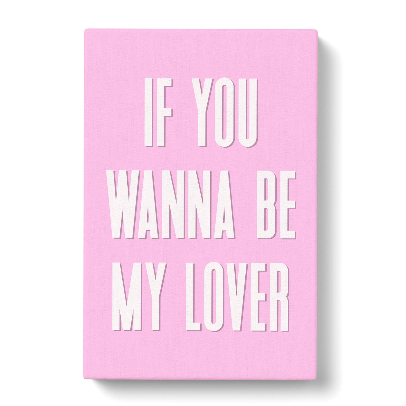 My Lover Typography Canvas Print Main Image